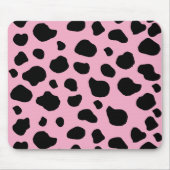 Cow Print, Cow Pattern, Cow Spots, Pink Cow Mousepad (Vorne)