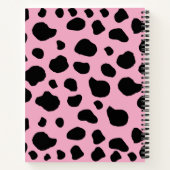 Cow Print, Cow Pattern, Cow Spots, Pink Cow Notizblock (Rückseite)