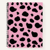 Cow Print, Cow Pattern, Cow Spots, Pink Cow Notizblock (Vorderseite)