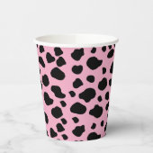Cow Print, Cow Pattern, Cow Spots, Pink Cow Pappbecher (Links)