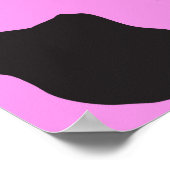 Cow Print, Cow Pattern, Cow Spots, Pink Cow Poster (Ecke)