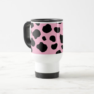 Cow Print, Cow Pattern, Cow Spots, Pink Cow Reisebecher