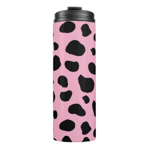 Cow Print, Cow Pattern, Cow Spots, Pink Cow Thermosbecher