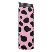 Cow Print, Cow Pattern, Cow Spots, Pink Cow Thermosbecher (Nach rechts gedreht)