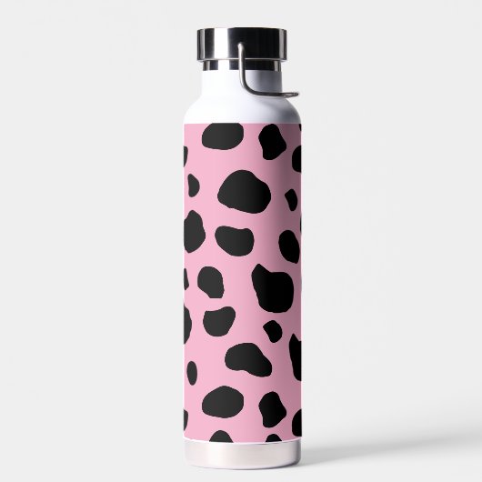 Cow Print, Cow Pattern, Cow Spots, Pink Cow Trinkflasche (Links)