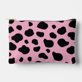 Cow Print, Cow Pattern, Cow Spots, Pink Cow Zubehörtasche