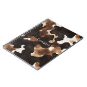 Cow Print Cowboy Cowgirl Western Notizblock (Linke Seite)