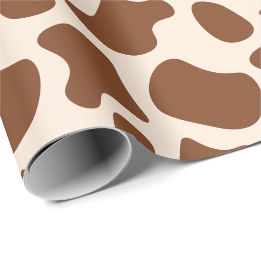 Cow Print Geschenkpapier (Rolleneckpunkt)