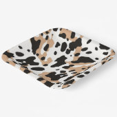 Cow print pappteller (Gewinkelt)