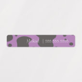 Cow Print School Class Lunch Name Number Labels Etiketten (Design 1)