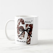 Cow Print Six Seven Western 67 Six Seven Coquette Kaffeetasse (Links)