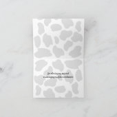 Cow Print Vielen Dank Dankeskarte (Innenseite)