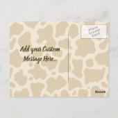 Cow Profil Postkarte (Rückseite)