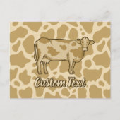 Cow Profil Postkarte (Vorderseite)