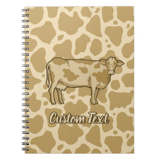 Cow Profile Notebook Notizblock