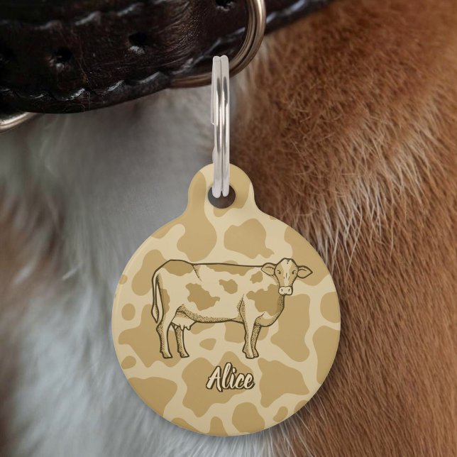 Cow Profile Pet ID Tag Haustiermarke (Von Creator hochgeladen)