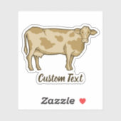Cow Profile Sticker (Blatt)