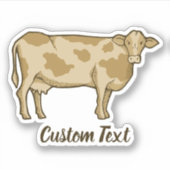 Cow Profile Sticker (Vorderseite)