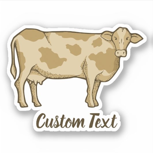 Cow Profile Sticker (Vorderseite)
