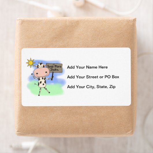 Cow Read More Books (Insitu)