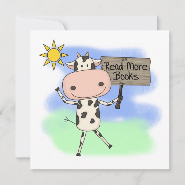 Cow Read More Books (Vorderseite)