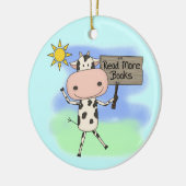 Cow Read More Books Keramikornament (Links)