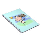 Cow Read More Books Notizblock (Rechte Seite)