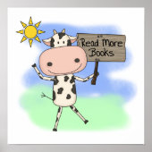 Cow Read More Books Poster (Vorne)
