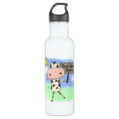 Cow Read More Books Trinkflasche (Vorderseite)