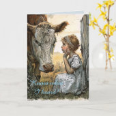 COW-REDE-DENKEN ÜBER IHRE KARTE (Gelbe Blume)