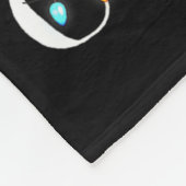 Cow Reindeer Hat Santa Christmas Lights Funny Cow  Fleecedecke (Ecke)