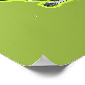 Cow Riding a Scooter Poster (Ecke)