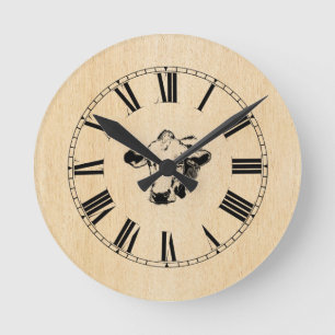 COW ROUND CLOCK RUNDE WANDUHR
