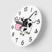 Cow Runde Wanduhr (Winkel)