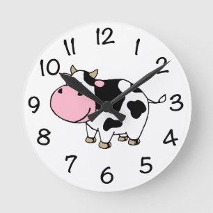 Cow Runde Wanduhr