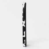 Cow Schwarz-weiß Patch Monogram Case-Mate iPhon iPhone Hülle (Hinten/Links)