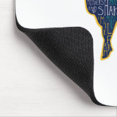 Cow Silhouette Tygraphy Phrases Heifer Fun Chris Mousepad (Ecke)