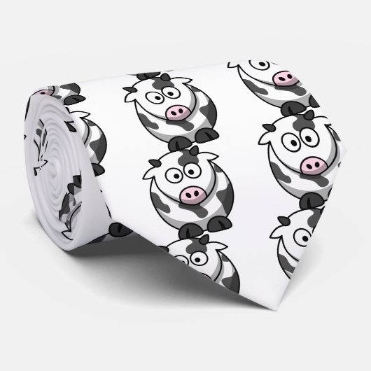 Cow sonderbare/Funny Kuh Krawatte (Gerollt)