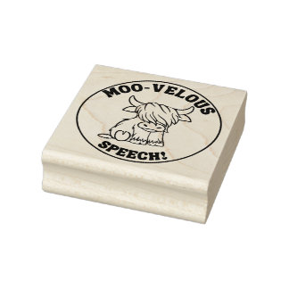 Cow Speech Therapy Briefmarke Gummistempel