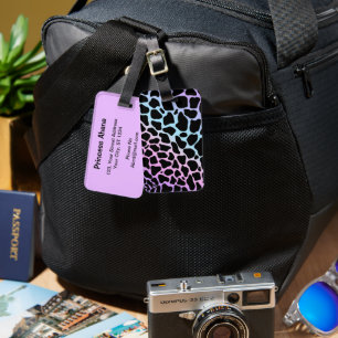 Cow Spots Animal Print Multicolor Luggage Tags Gepäckanhänger