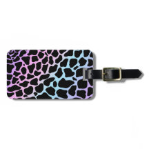 Cow Spots Animal Print Multicolor Luggage Tags