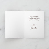 Cow Sunflower Funny Birthday Karte (Innenseite)