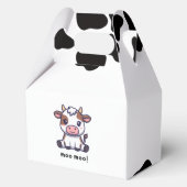 Cow Theme First Birthday Geschenkschachtel (Vorderseite)