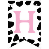 Cow Theme First Birthday Wimpelkette (Zweite Fahne)