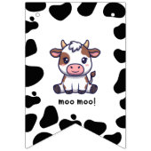 Cow Theme First Birthday Wimpelkette (Erste Fahne)