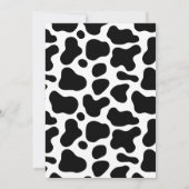Cow Theme Second Birthday Invitation –Turning TOW Einladung (Rückseite)