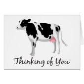 Cow Thinking Sie Hallo Miss You Farm Bauer (Vorderseite (Horizontal))