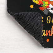 Cow Turkey Costume Heart Happy Thanksgiving Day Da Mousepad (Ecke)