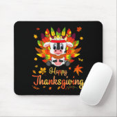 Cow Turkey Costume Heart Happy Thanksgiving Day Da Mousepad (Mit Mouse)