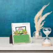 Cow TV Funny Cartoon Plaque Fotoplatte (InSitu)